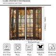 thumbnail image 2 of Autumn Blackout Curtains, Autumn Forest Landscape Forest Tree Curtains Rod Pocket Window Drapes Home Decorative Kitchen Bedroom Living Room 42x84in,2 Panel Set, 2 of 6