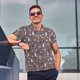 thumbnail image 4 of Fotbe Snowflake Fox Camiseta Polo de Golf para Hombre con Estampado – Camisa Deportiva Transpirable con Cuello Abotonado-XX-Large, 4 of 6