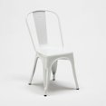 thumbnail image 4 of Chaises en Acier Galvanisé pour Intérieur et Extérieur, Ensemble Contemporain pour Usage Extérieur Résistant à la Rouille, Construction Robuste avec Siège Confortable, Idéal pour Bars et Pubs (4 Pcs), 4 of 6