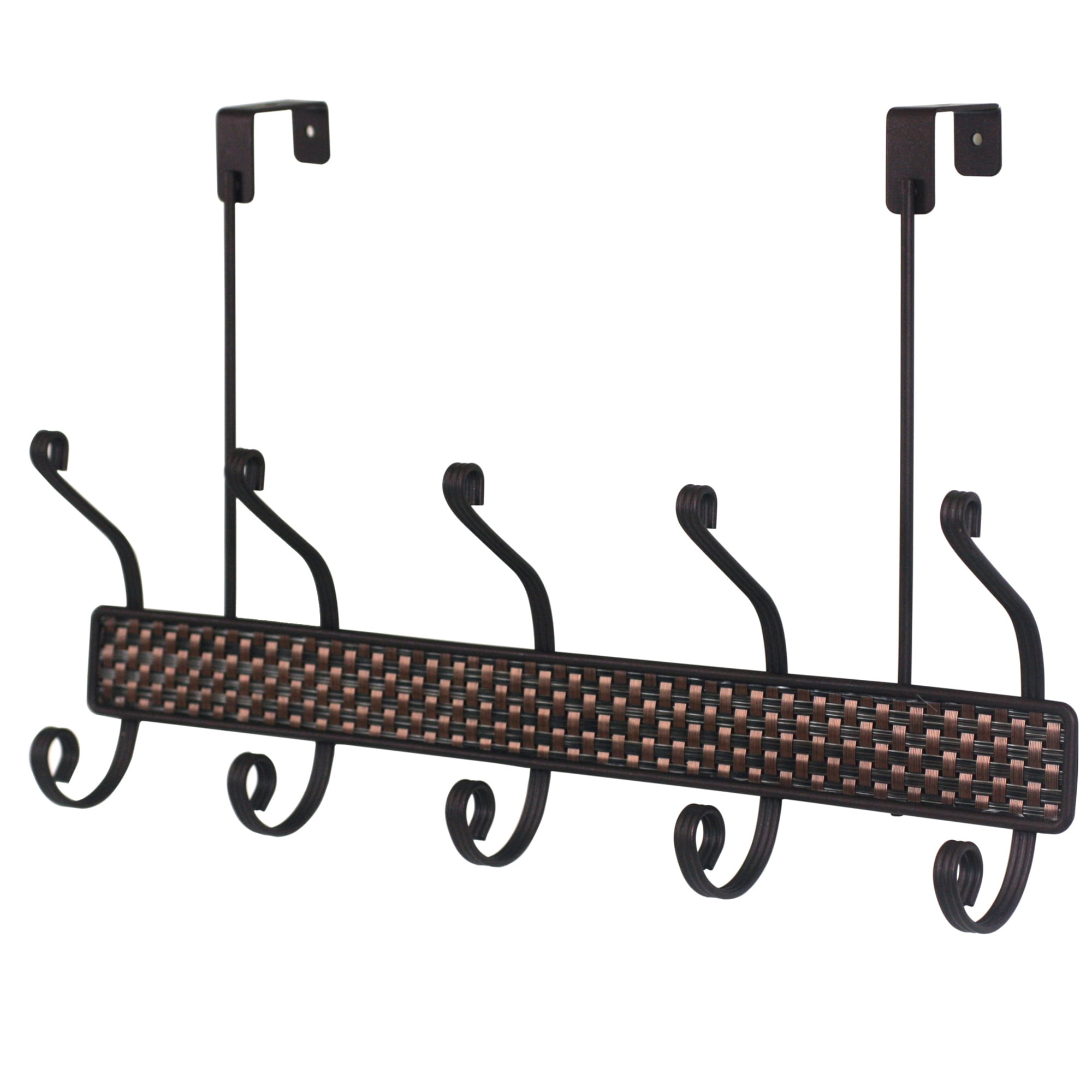 over The Door 5 Hook Rack Bronze