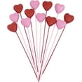 thumbnail image 2 of 20 Pack Valentine Glitter Foam Heart Picks,Happon Valentines Day Decorations Hearts Picks for Valentine Wedding Arrangements Party Crafts Decorations, 2 of 5