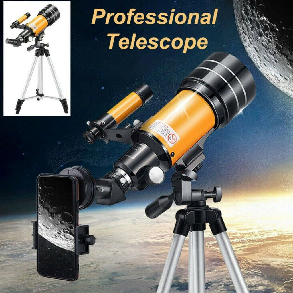 700mm Astronomical Refracting Telescope for Entry-Level Amateur Astronomers and Children with Adjustable Aluminum Tripod and 3 Eyepieces,Foldable and Retractable,Easy to Carry 
