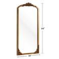 thumbnail image 6 of Wooden Arch Full Length Vintage Decorative Mirror for Living Room Bedroom 70"x30",Gold, 6 of 7