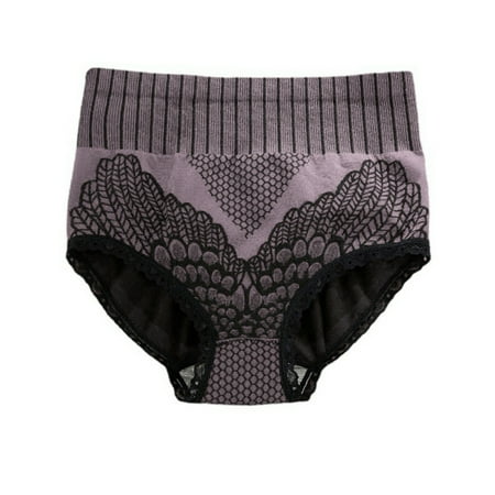 

Women High Waist Brief Seamless Panties Underwear Hip Lift Underpanties Breathable Pant Sexy Lingerie M-XL Body Shaper Purple M