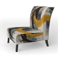 thumbnail image 3 of Designart « Contemporary Green Art Deco V » Fauteuil d'Appoint Moderne Vert Rembourré - Fauteuil Moderne pour Chambre, 3 of 7