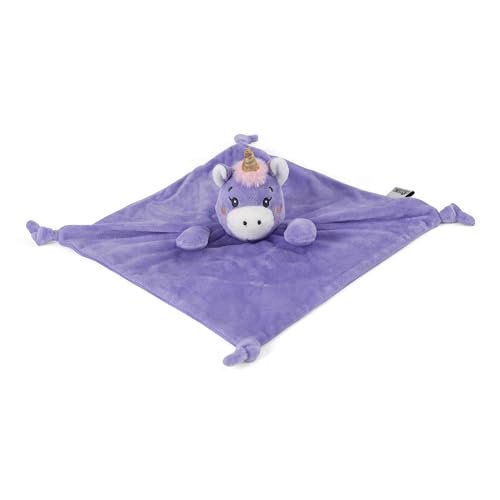 KINREX Unicorn Security Blanket for Babies - Soft Plush Soothing Towel, Unisex Baby Comforter Toy, Ideal Sleep Companion, Newborn Teddy Bear Lovey, for Boys & Girls, Measures 12 Inches