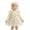 Beige, variant on KPOPLK Baby Girl Floral Tulle Princess Dress Long Sleeve Cute Tutu Skirts Romper with Lace Headband for 3 6 9 12 18 Months(Purple,3-6 Months)