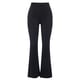 thumbnail image 4 of Pantalones acampanados de cintura alta con efecto adelgazante, estilo retro oscuro, estilo casual, para mujer, pantalones de pierna ancha para niña, 4 of 5