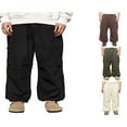 thumbnail image 2 of Men‘s Wild Cargo Pants Combat Tactical Work Multi Pockets Army Military Trousers with Elastic Waist Drawstring, 2 of 6