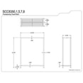 thumbnail image 2 of Kingston Brass SCC8358 Modern Edenscape Freestanding Iron Towel Rack - Brushed Nickel, 2 of 9