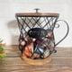 thumbnail image 4 of Porta Cápsulas de Café de Metal para - Cesta Grande de Alambre con Base de Madera para Guardar Café en la Encimera para el Hogar y la Oficina A, 4 of 5
