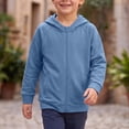 thumbnail image 5 of Mitankcoo Kids Full Zip Hoodie Jacket Raglan Long Sleeve Lightweight Sweatshirt with Pockets Fall Winter Casual Coat, 5 of 8