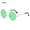 green, variant on Fashion Women Men Party Hippie Metal Sunglasses Eyewear Circle Glasses Round Sunglasses YELLOW