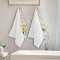 thumbnail image 3 of Cute Gnome Rabbit Eggs Hand Towels 2 PCS, Happy Easter Kitchen Towel Ultra Soft and Highly Absorbent,Decorative Fingertip Face Towel for Bathroom Hotel, 28.3"x14.4", 3 of 4