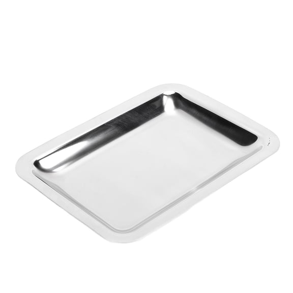 BIMZUC 304 Stainless Steel Thickened Rectangular Tray – Glossy Vintage Design, Ideal for Sushi, Baking, Towel & Serving Uses