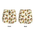 thumbnail image 6 of Goofa Boho Chicken Printed Women 2 in 1 Running Shorts,Quick Dry Athletic Workout Shorts,High Waisted Athletic Shorts with Liner Pockets-Small, 6 of 9