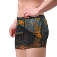 thumbnail image 2 of Honeii Rustic Cabin Autumn Forest Print Mens Boxer Briefs Breathable,Boxer Brief for Men, Moisture-Wicking Underwear-XX-Large, 2 of 5