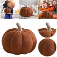 thumbnail image 3 of Divertida Almohada Felpa Calabaza 3D Suave Y Bonita Forro Polar Peluche, 3 of 9