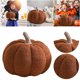 thumbnail image 3 of Almohada Con Forma Calabaza Halloween Forro Polar Peluche (marrón Claro), 3 of 9