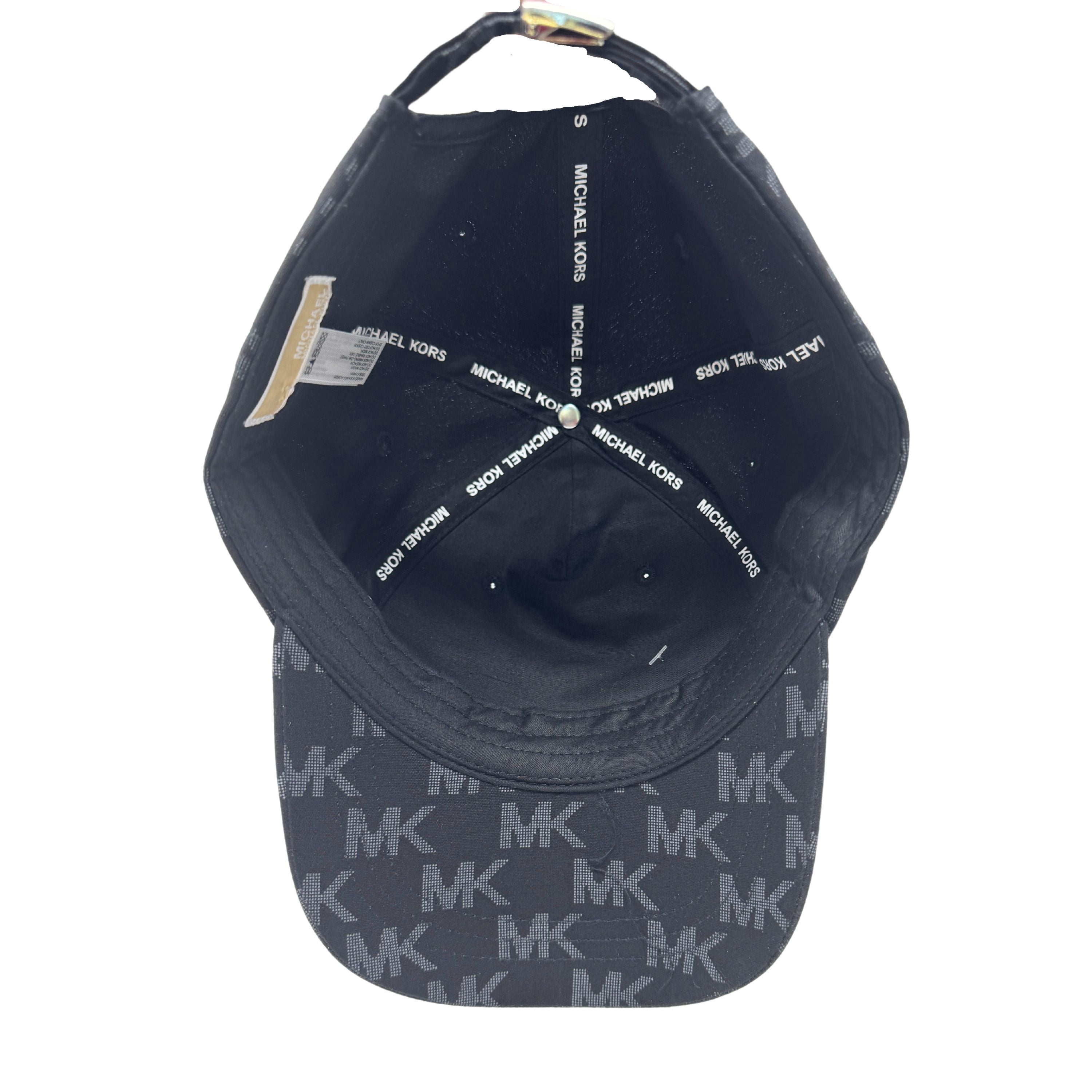 Michael Kors Black & White MK Logo Baseball Cap Michael Kors MK Symbol Fashion Logo Customized Design on  main image 4