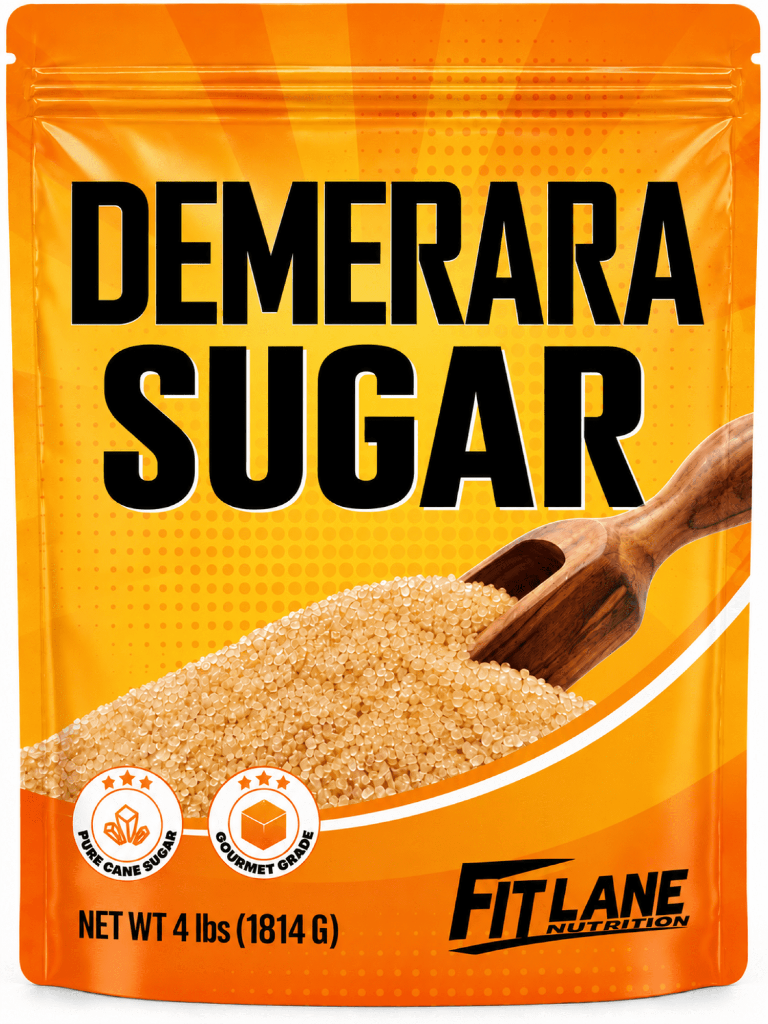Dulce Caña ,Pure Cane Brown Sugar, 6.6pd (2,952g), Plastic Bag, No