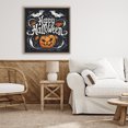 thumbnail image 3 of Stupell Industries Rustic Lodge Happy Halloween with Ornate Details Brown Floating Frame Canvas Art, 25 x 25, by Creative Studio, 3 of 8