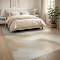 thumbnail image 3 of ODIKA 8'x10' Washable Area Rug Non-Shedding, Easy Care, Abstract Sweeping Motifs Transitional Contemporary Dining Neutral for King Size Bedroom Under Bed, Master Suite, 3 of 7