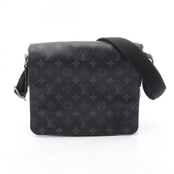 Pre-Owned Louis Vuitton District PM NM Monogram Eclipse Shoulder Bag/Handbag, Coated Canvas and...