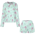 thumbnail image 4 of Kuromi And My Melody Women Pajamas Set Loungewear Sleepwear 2 Piece PJ Sets, 4 of 7