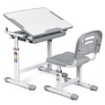 thumbnail image 2 of Escritorio Infantil Costway Con Silla de Lectura Ajustable 66 x 47 x (54) - 76 cm Gris, 2 of 8