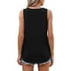 thumbnail image 4 of Ploknplq Tank Tops,Going Out Tops,Camisole Tops for Women,2025 Popular Round Neck Short Sleeved 2D Printed Casual Loose Versatile Vest Suspender,Slim-fit Tank,Basic Tank Tops for Women Black 1 M, 4 of 6