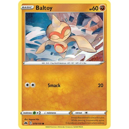 Pokemon Crown Zenith Common Baltoy #70