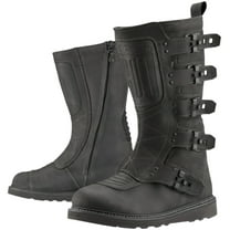 Icon Elsinore2 CE Mens Leather Motorcycle Boots Black 12 USA