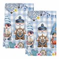 thumbnail image 2 of Summer Gnomes Nautical Kitchen Towels Set of 2, Blue Coastal Buffalo Plaid Absorbent Dish Towels for Kitchen, Microfiber Hand Towel, Quick Drying Tea Towel for Cleaning Decorative Dishcloths, 2 of 7