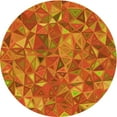 thumbnail image 1 of Ahgly Company Machine Washable Indoor Round Transitional Neon Red Area Rugs, 3' Round, 1 of 7