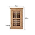 thumbnail image 1 of Zapatero con puerta de pasillo para el hogar, Zapatero multicapa para sala de estar, pequeño apartamento, almacenamiento de zapatos a prueba de polvo de madera maciza de bambú, 1 of 3