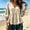 Beige, variant on Trikvn Summer Tops for Women Casual V Neck Babydoll Shirts 3/4 Puff Sleeve Peplum Blouses Tiered Flowy Ruffle Tunic Lightweight Cute Vacation Beach Wear Loose Fit