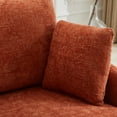 thumbnail image 5 of Tynzuro 40.5'' Oversized Swivel Accent Chair, Chenille Living Room Chair, Orange, 5 of 8