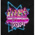 thumbnail image 2 of XOMG POP Band Neon Space Rockstars Women Plus Size Sweatshirt Brisco Brands 2X, 2 of 5