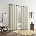 thumbnail image 6 of Sun Zero Tikal Woven Ogee 100% Blackout Grommet Curtain Panel, 25"W X 63"L, Beige, 6 of 8
