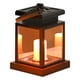 thumbnail image 1 of Lámpara solar decorativa para jardín con diseño de vela, iluminación LED cálida y resistente al agua IP54, ideal para patios, cercas y áreas exteriores. Funciona con energía solar, fácil de colgar o, 1 of 6