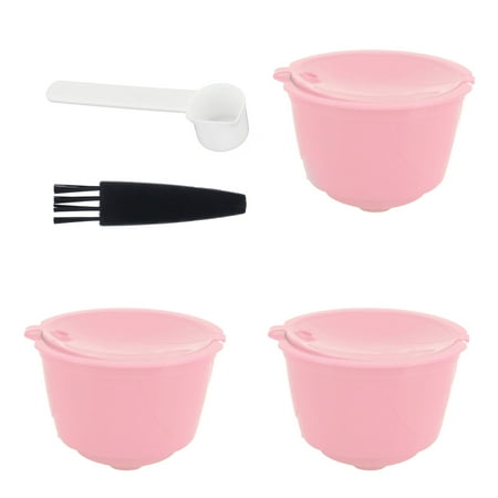 

Coffee Filter Reusable Refillable Coffee Coffee Machine Accessory Easy To Use 5.2x3.5cm For Series Coffee Machines Pink