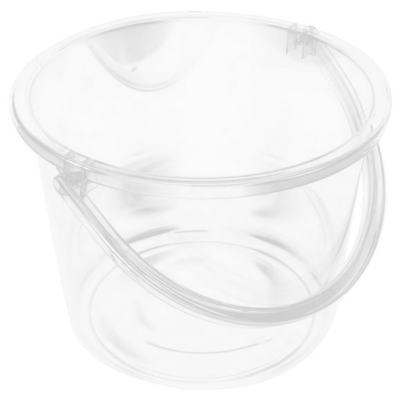 Cubo de agua de plástico recipiente de agua portátil cubierta de gran capacidad con mango