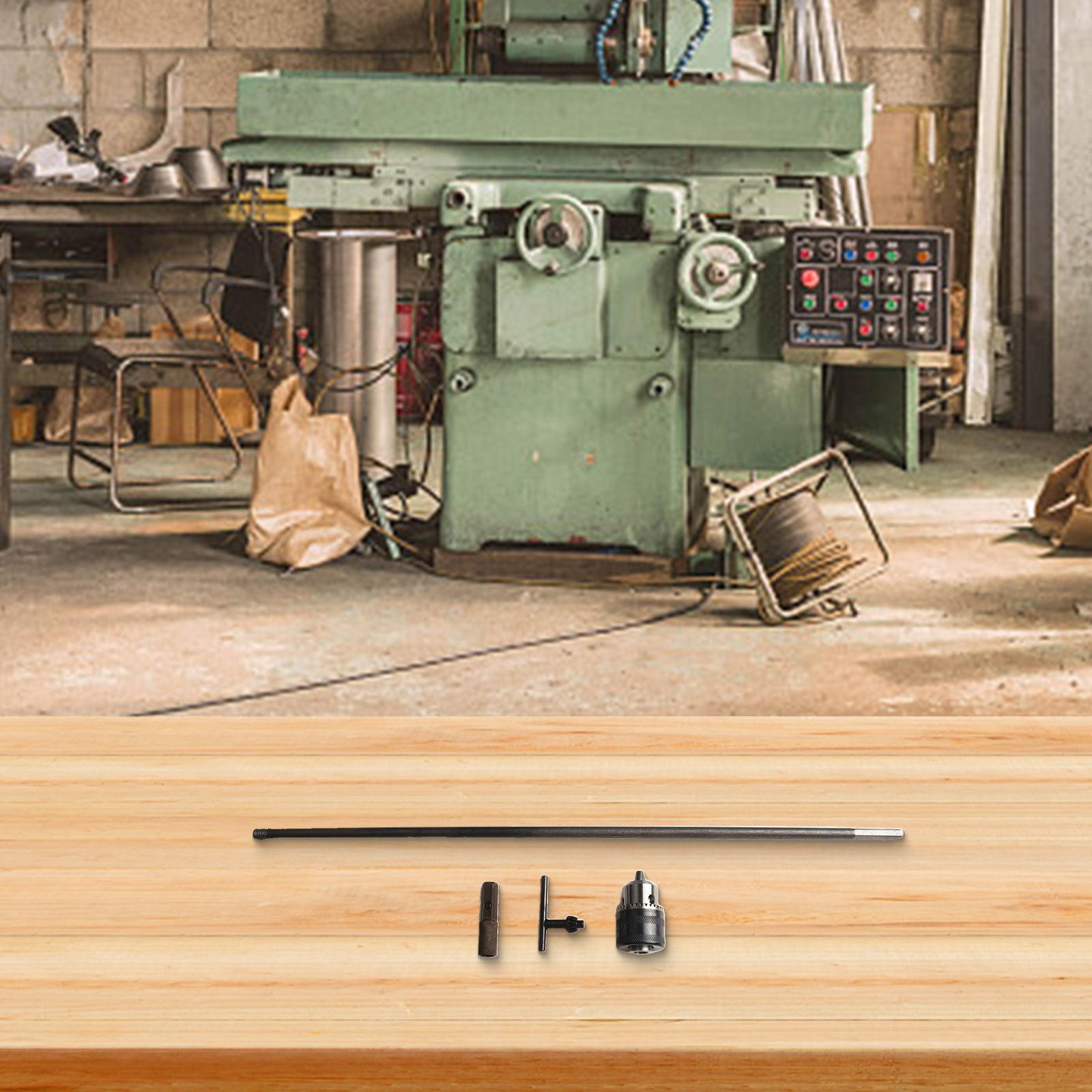 1 Set Drill Extension Connect Rod M10 Chuck Deep Hole Drilling Extension Connect Rod Hex Extention Holder Power Tool 300-600Mm
