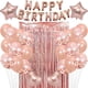 thumbnail image 1 of Decoración para fiesta de cumpleaños de Apuakthei, globos de látex, pancarta de globos de feliz cumpleaños con 2 cortinas de flecos de aluminio, 1 of 5