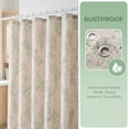 thumbnail image 2 of REGALWOVEN Faux Linen Shower Curtain, Leaf Print Bath Shower Curtain Sets with Hooks Green 71"W x 71"L, 2 of 5