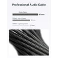 thumbnail image 2 of Audio Guitar Cable Right Angle to Straight 10ft 6.5mm, 2 of 7