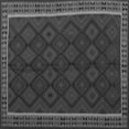 thumbnail image 1 of Ahgly Company Indoor Square Oriental Gray Traditional Area Rugs, 5' Square, 1 of 1