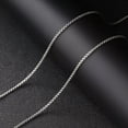 thumbnail image 3 of K-KED Solid 925 Sterling Silver Chain 2mm Square Cable Box Link Necklace 10.5g/23.6in, 3 of 5