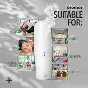 AROMAR Plus - Waterless Plug-In Aroma Diffuser, Bluetooth Control, White